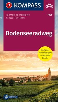 KOMPASS Fahrrad-Tourenkarte Bodenseeradweg 1:50.000