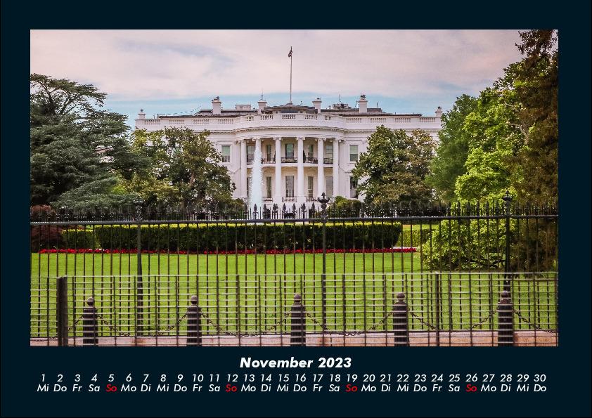 Washington  2023 Fotokalender DIN A4