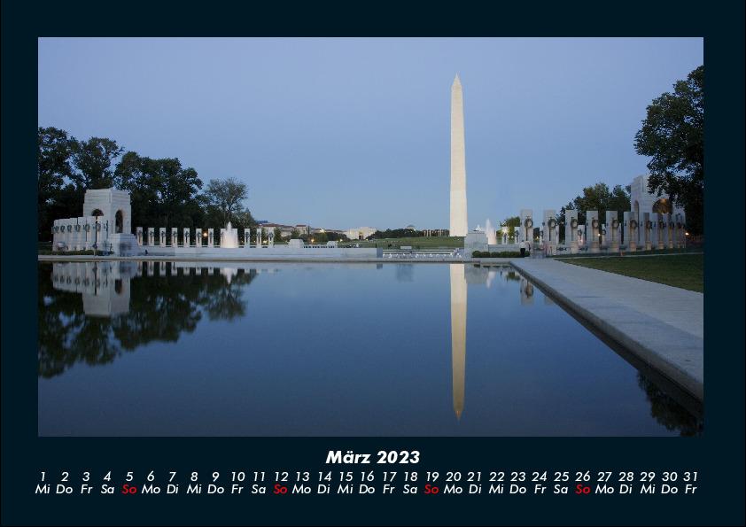 Washington  2023 Fotokalender DIN A4