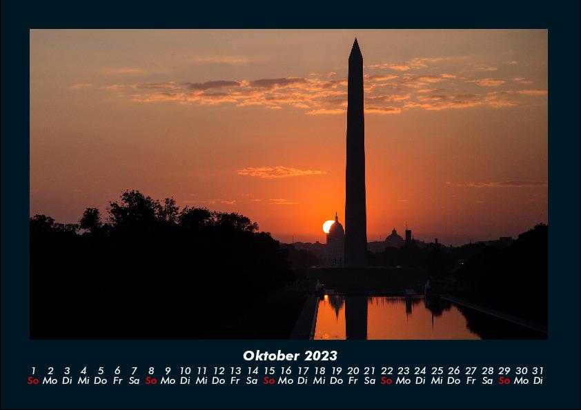 Washington  2023 Fotokalender DIN A4