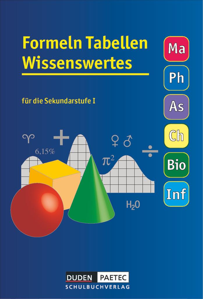 Formelsammlung 5.-10. Schuljahr Tabellen Wissenswertes