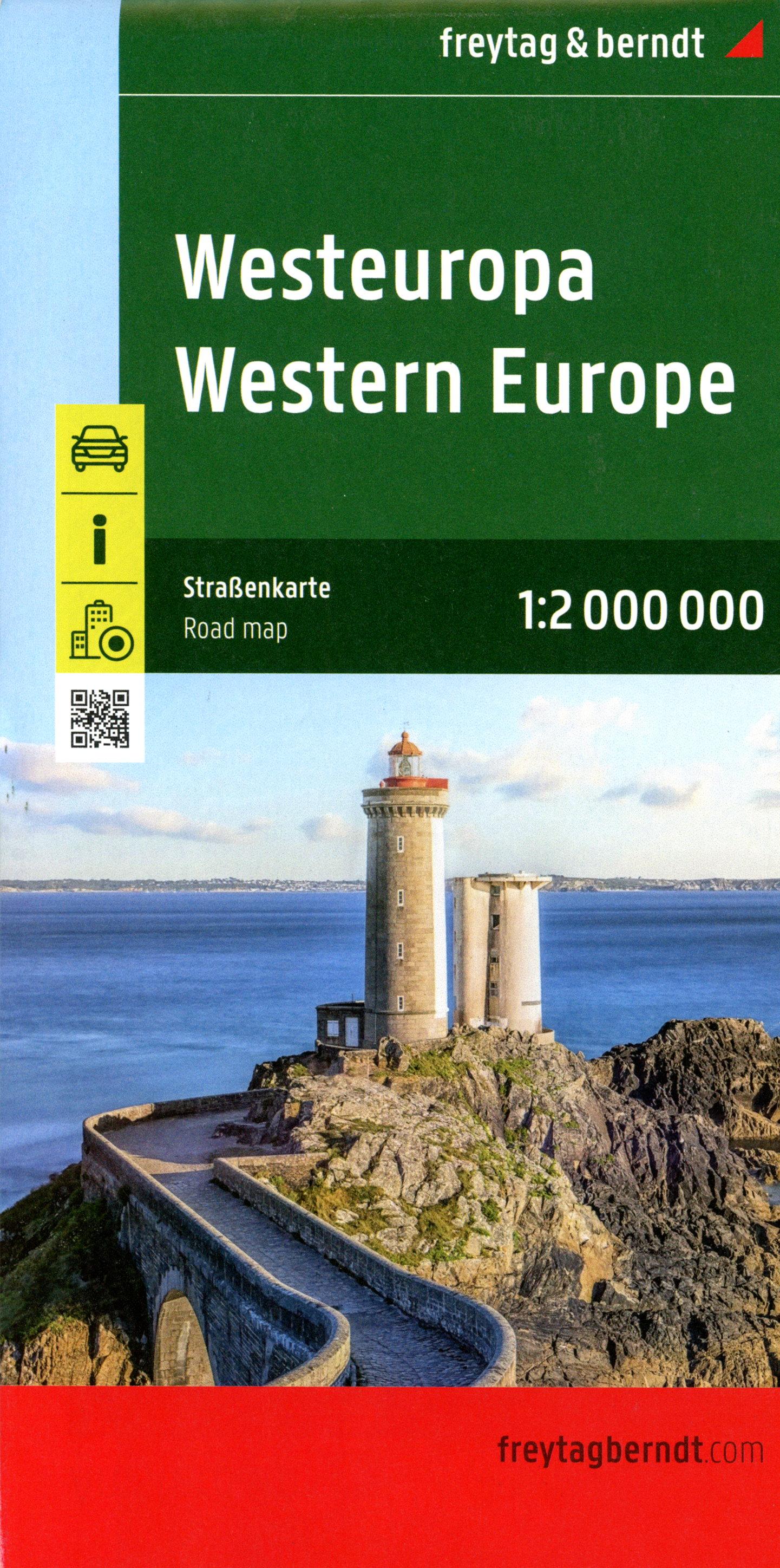 Westeuropa, Straßenkarte 1:2.000.000, freytag & berndt