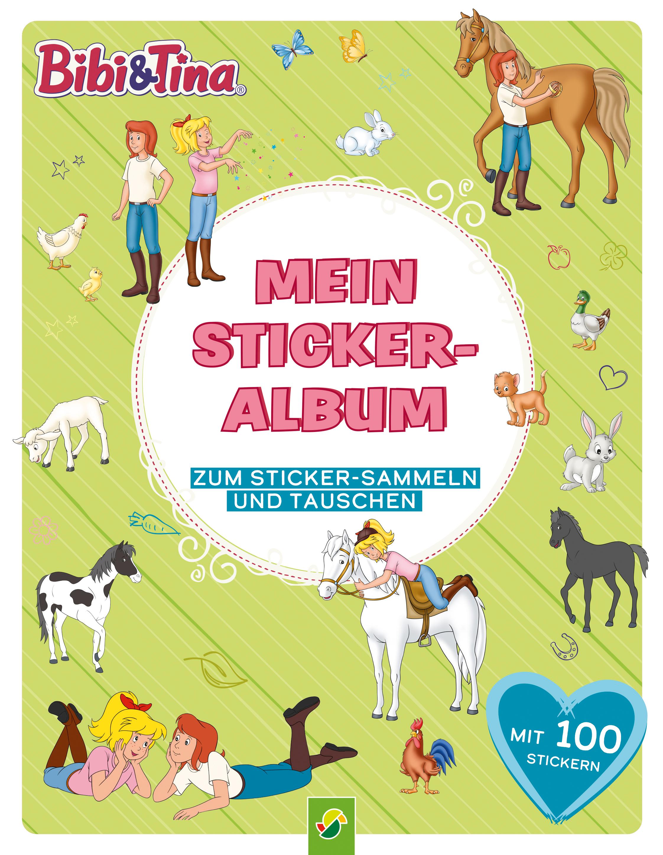 Bibi & Tina Mein Stickeralbum mit 100 Stickern