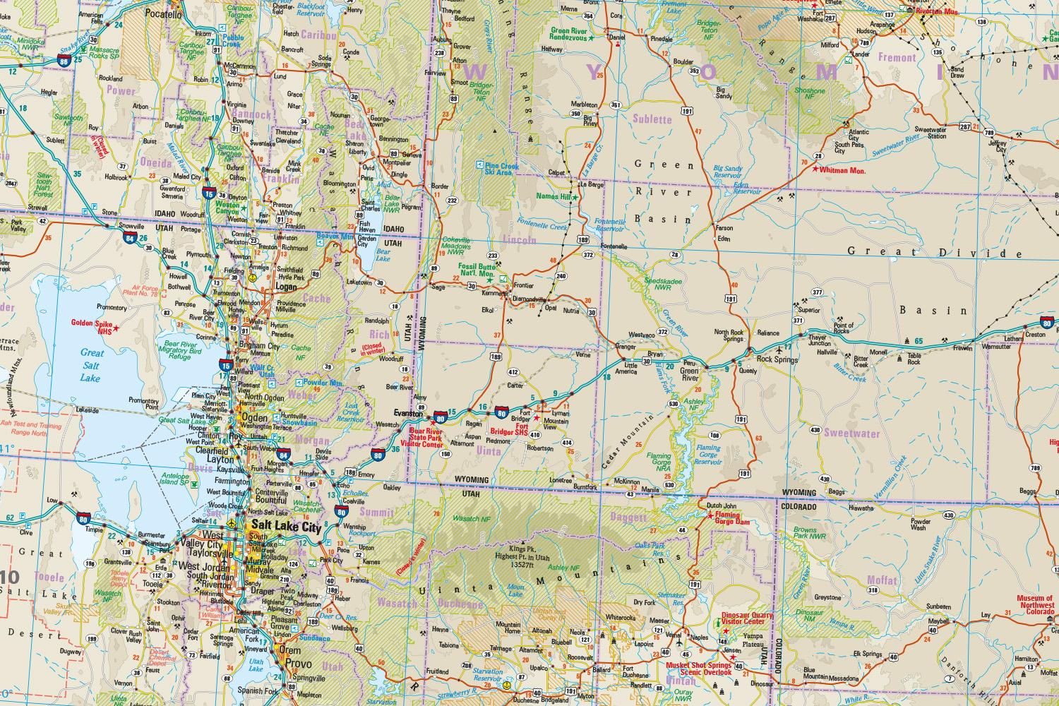 Reise Know-How Landkarte USA, Nord / USA, North (1:1.250.000) : Idaho, Montana, Wyoming, North Dakota, South Dakota, Nebraska