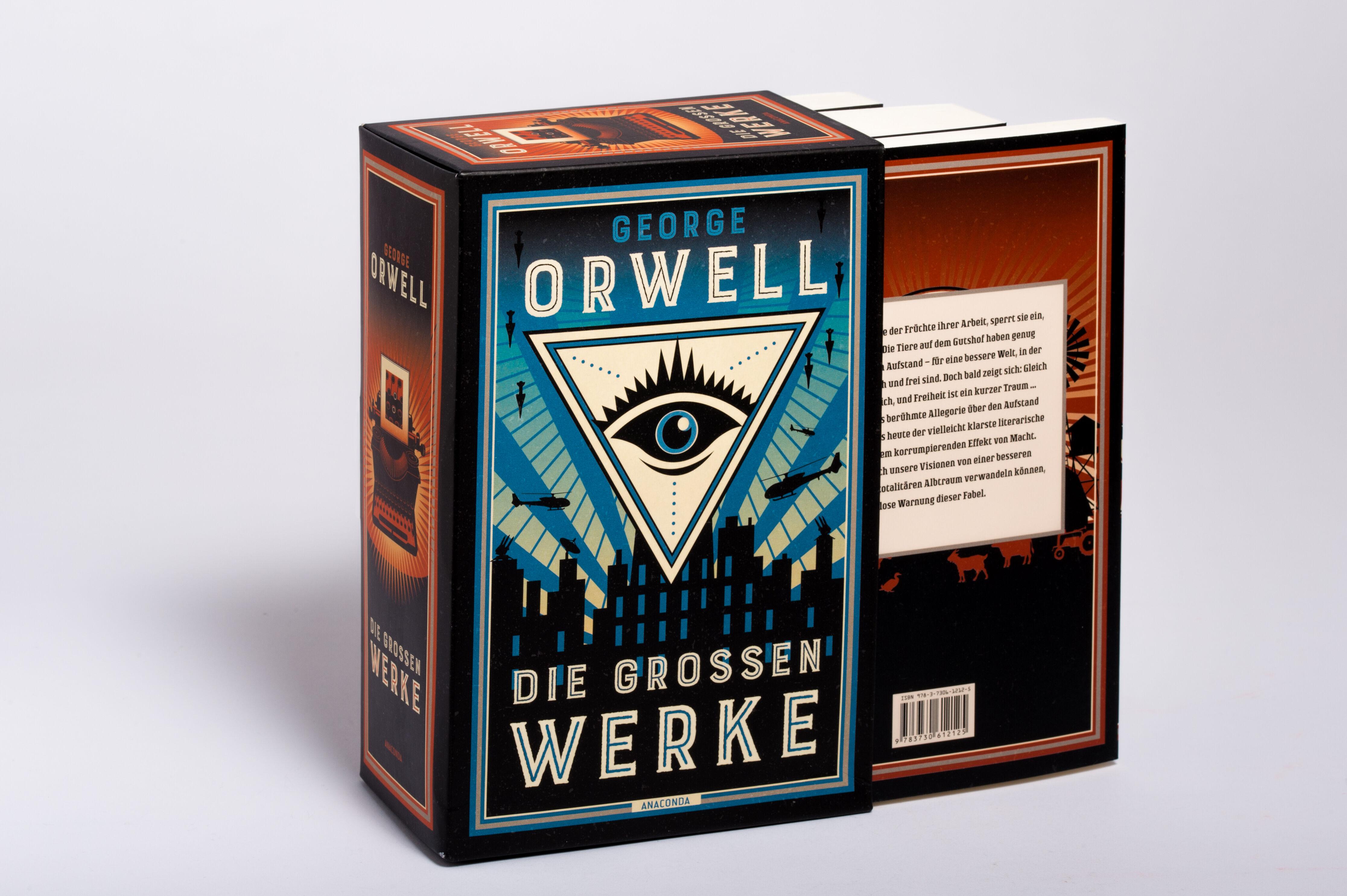 George Orwell. Die großen Werke. Farm der Tiere -  1984 - Die großen Essays. Im Schuber