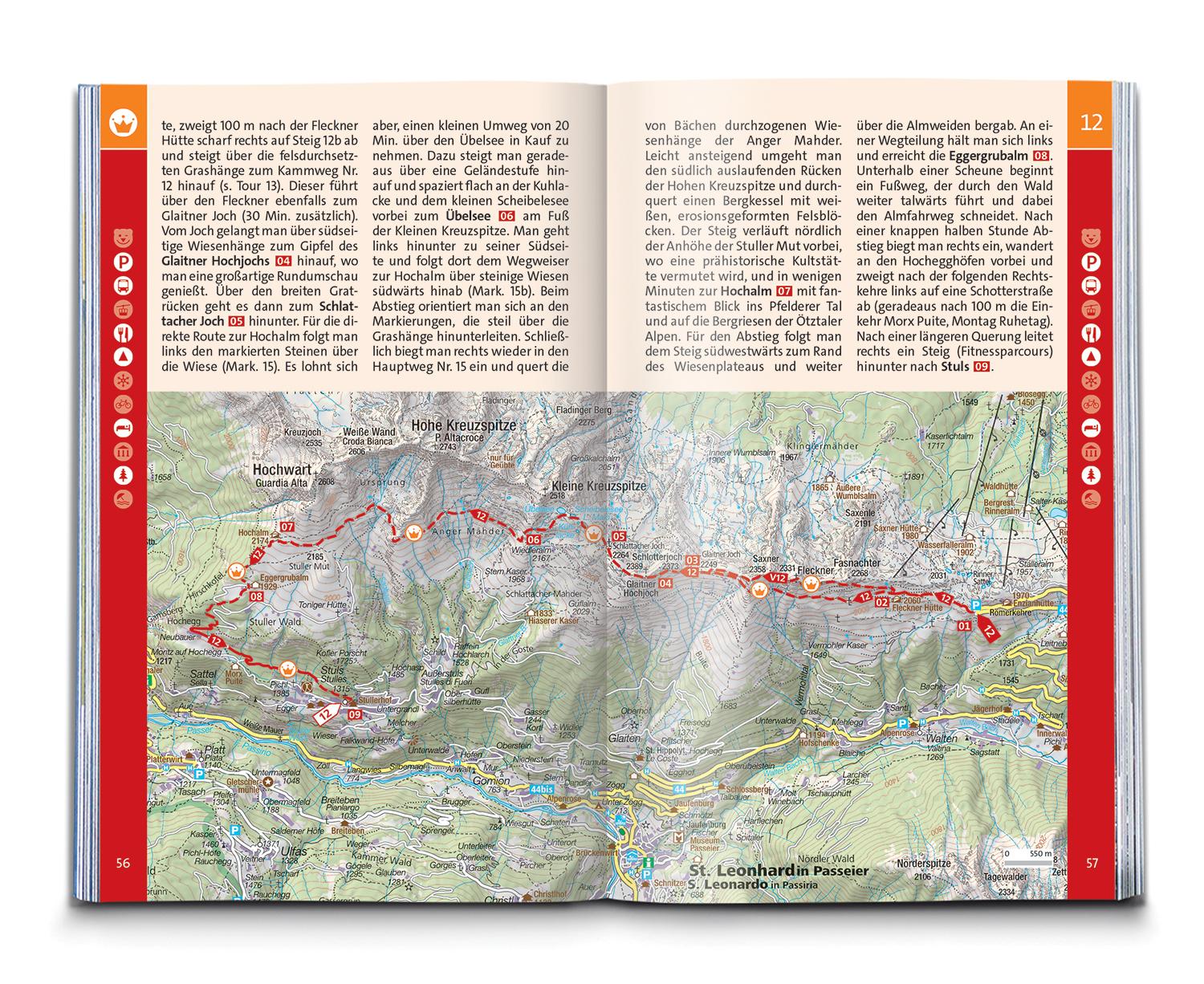 KOMPASS Wanderführer Meran und Umgebung, Passeiertal, Texelgruppe, Ultental, 60 Touren mit Extra-Tourenkarte