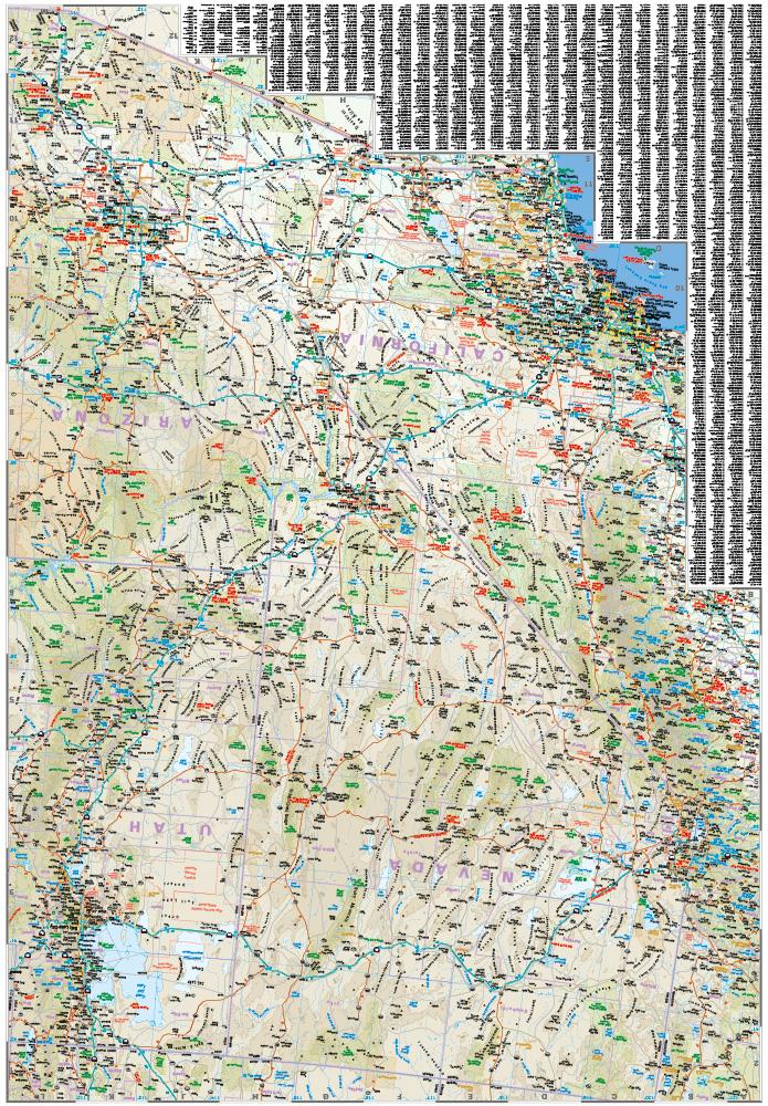 Reise Know-How Landkarte USA 07 Südwest / USA, Southwest (1:1.250.000) : Arizona, Colorado, Nevada, Utah, New Mexico