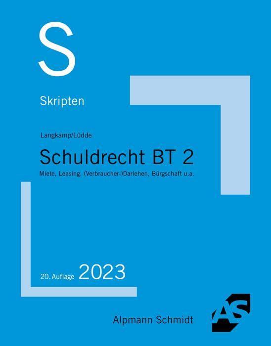 Skript Schuldrecht BT 2