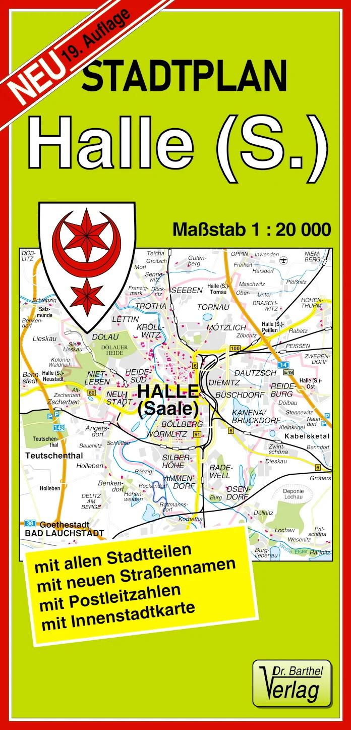 Stadtplan Halle (Saale) 1 : 20 000