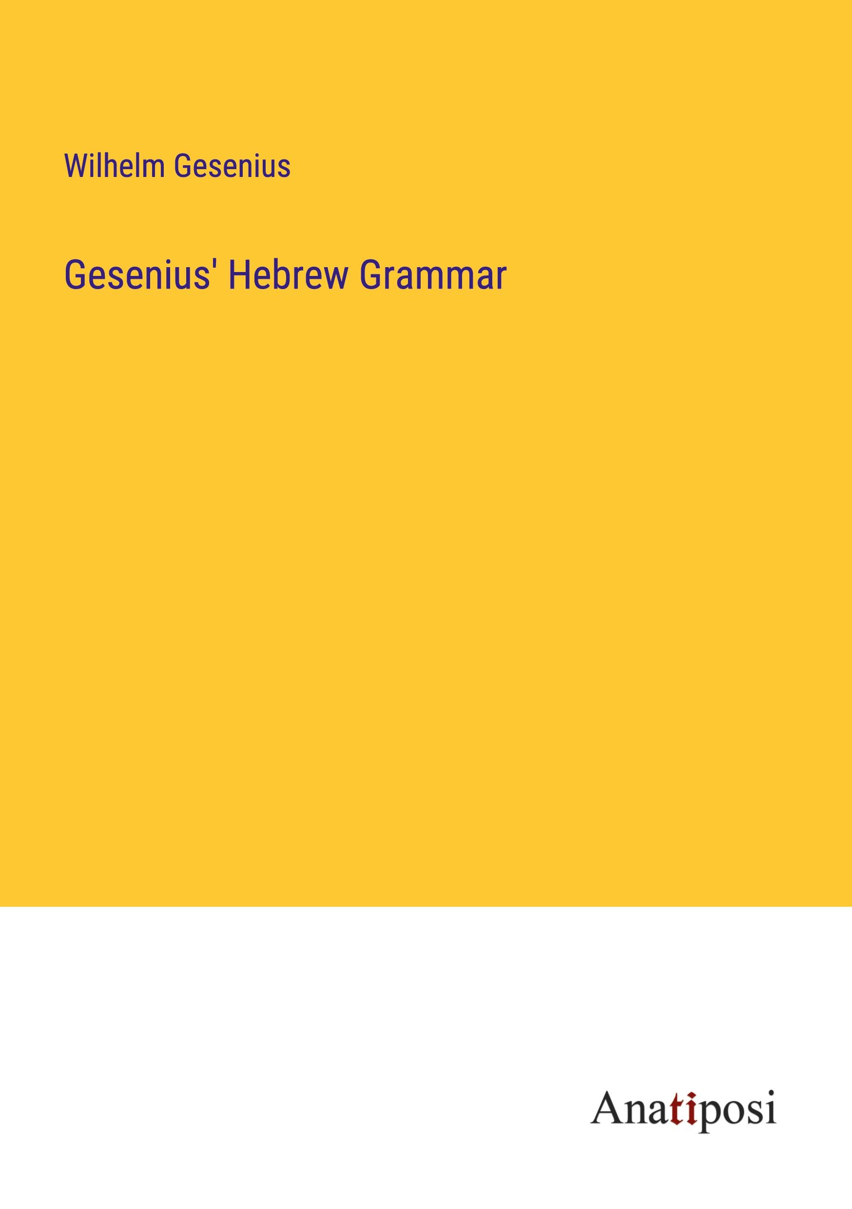 Gesenius' Hebrew Grammar