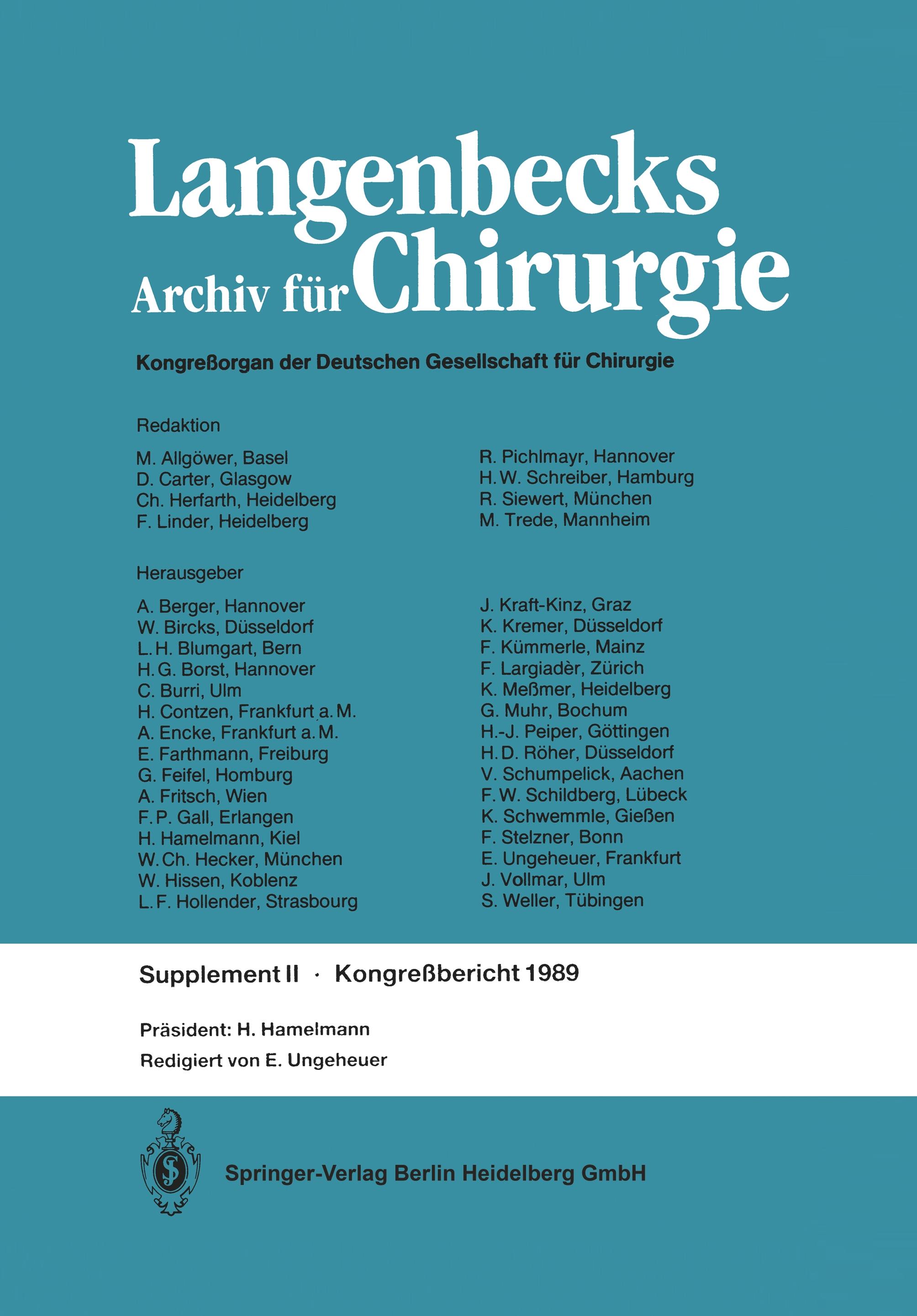 Verhandlungen der Deutschen Gesellschaft für Chirurgie