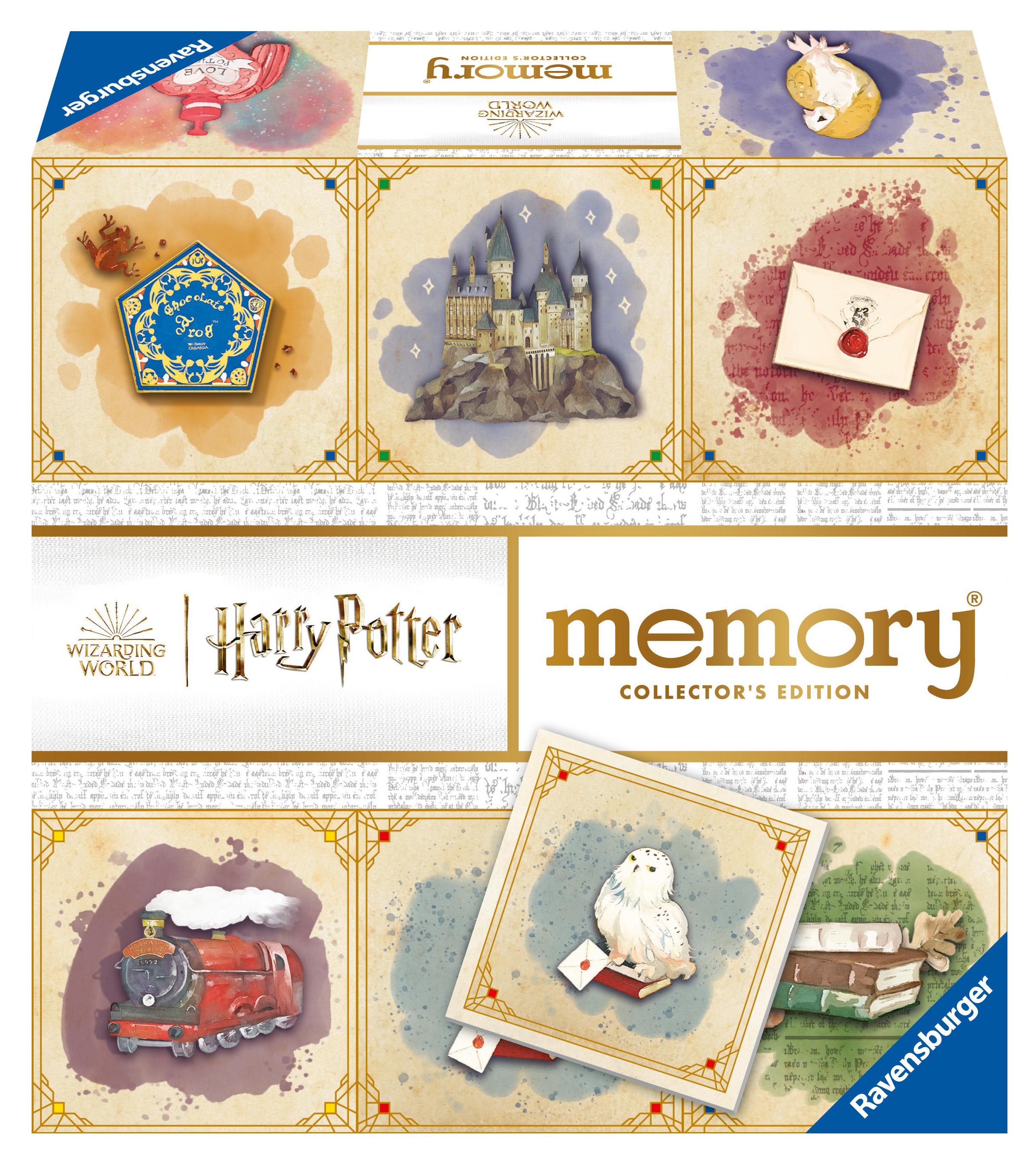 Ravensburger 22349 Collector's memory® Harry Potter - Der Klassiker mit magischem Leucht-Effekt entführt 2 bis 8 Harry Potter Fans ab 6 Jahren in die zauberhafte Welt von Hogwarts