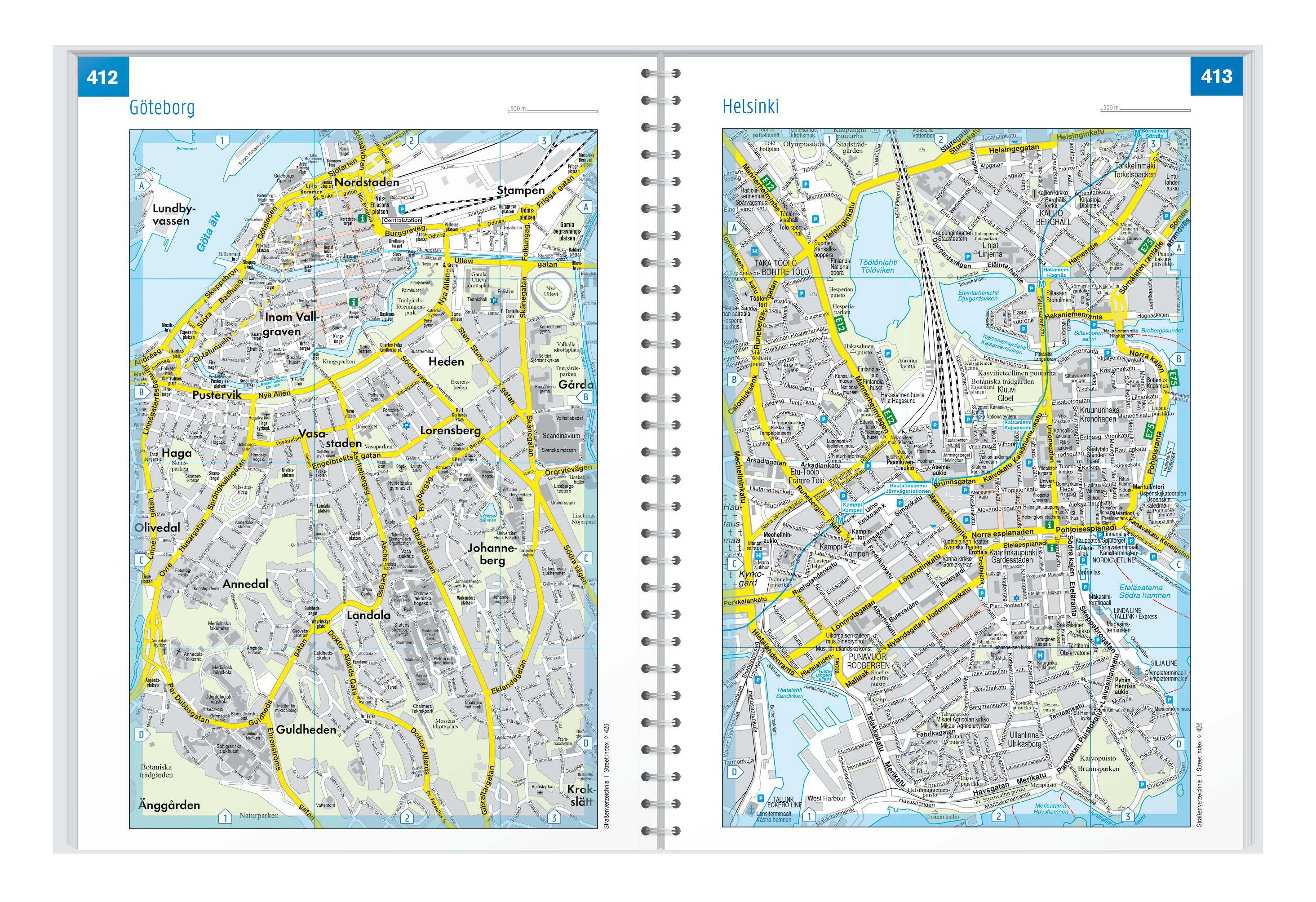 Skandinavien, Autoatlas 1:200.000 - 1:400.000, freytag & berndt