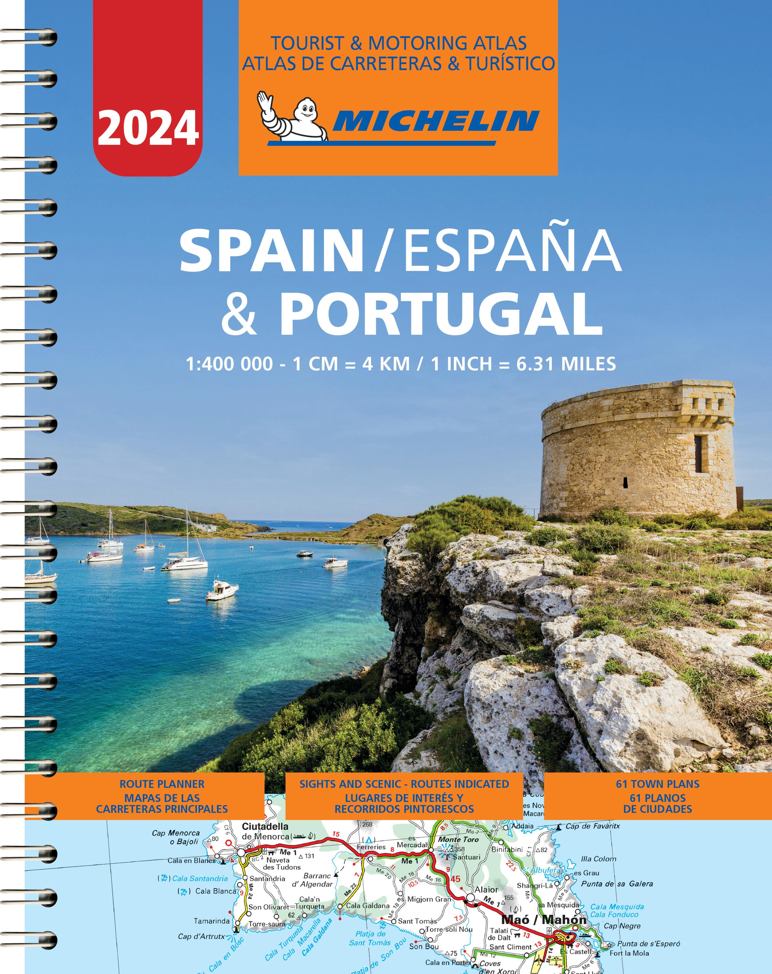 Michelin Straßenatlas Spanien & Portugal mit Spiralbindung