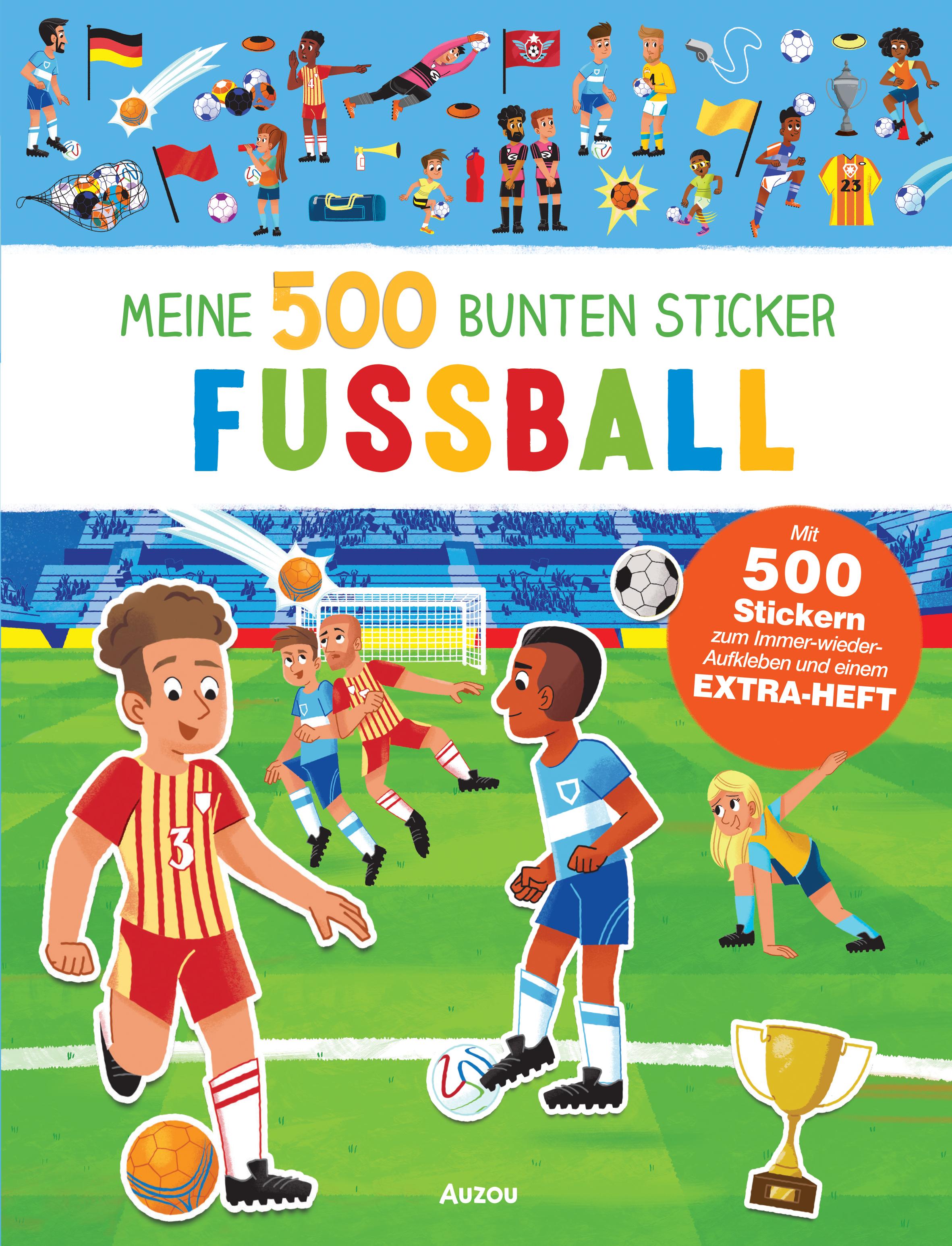 Meine 500 bunten Sticker - Fußball