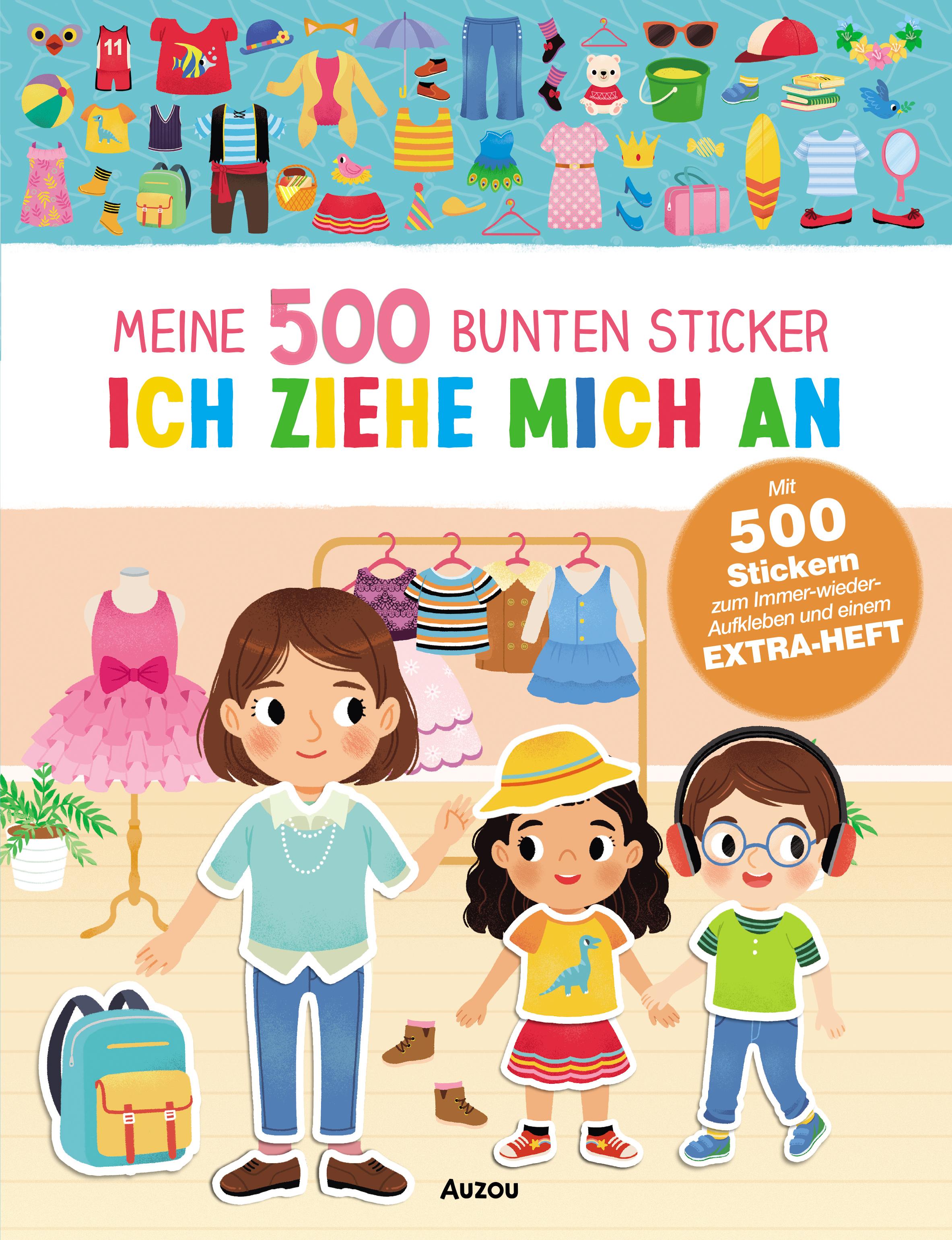 Meine 500 bunten Sticker - Ich ziehe mich an