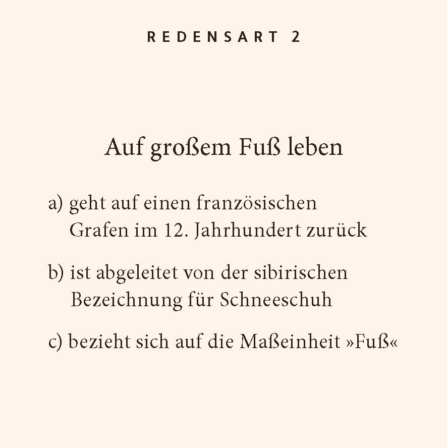 Deutsche Redensarten-Quiz