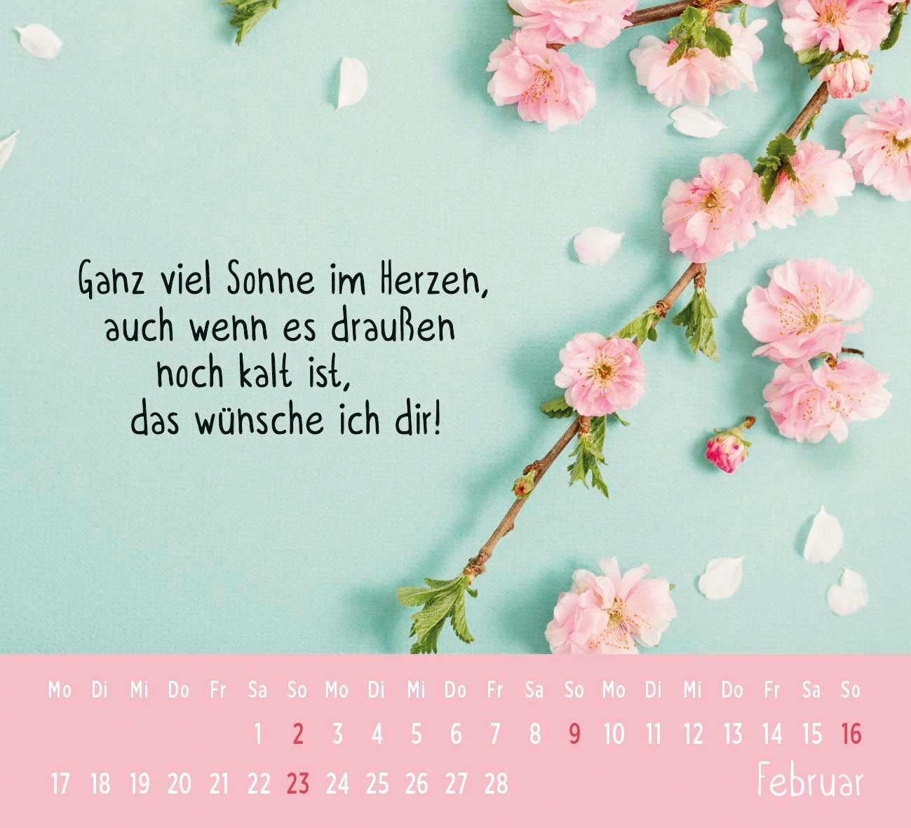 Mini-Kalender 2025: Der kleine Herzenswunschkalender