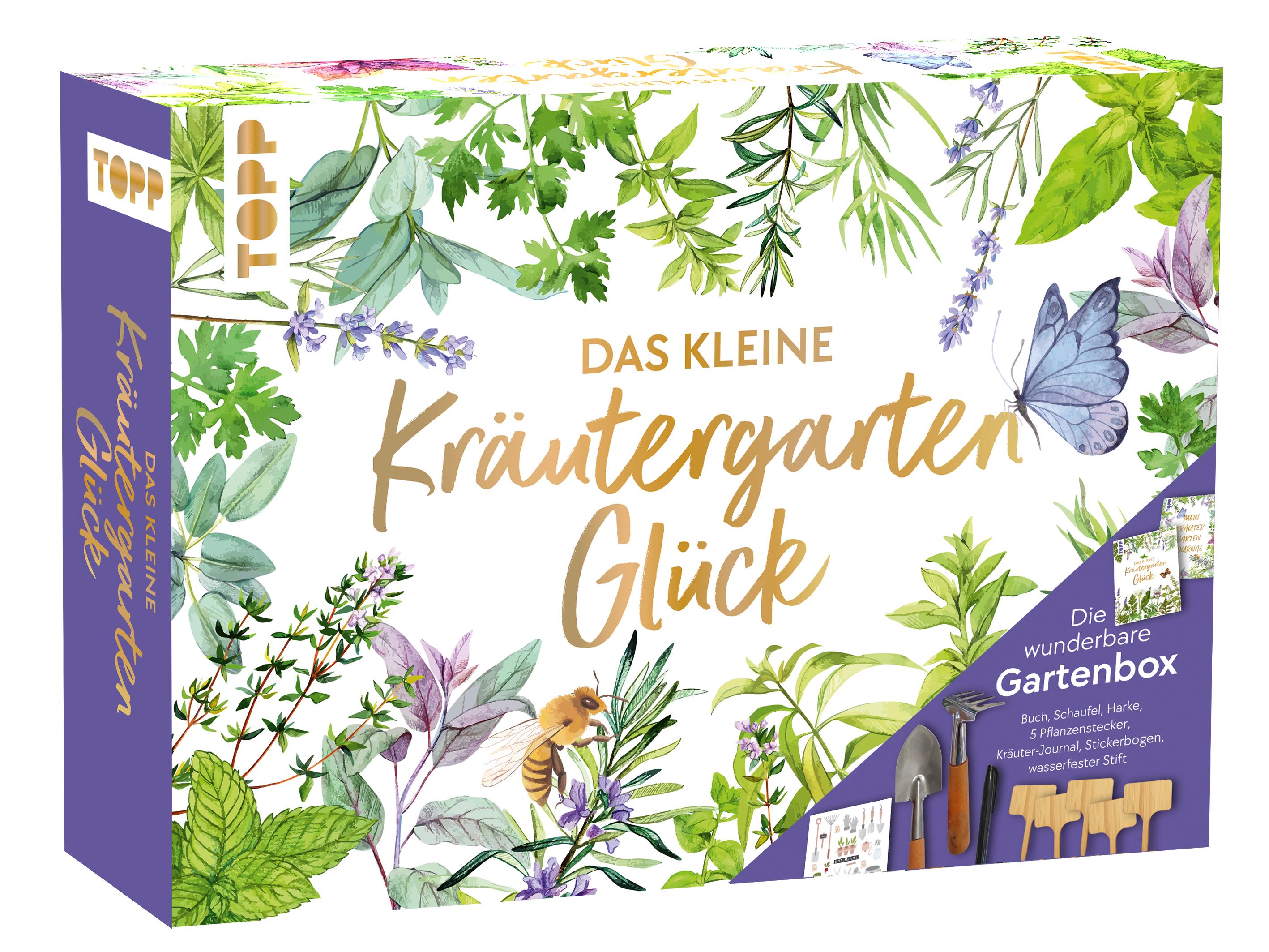 Das kleine Kräutergarten-Glück - Die wunderbare Gartenbox. Mit Kräuterkunde und Werkzeugen