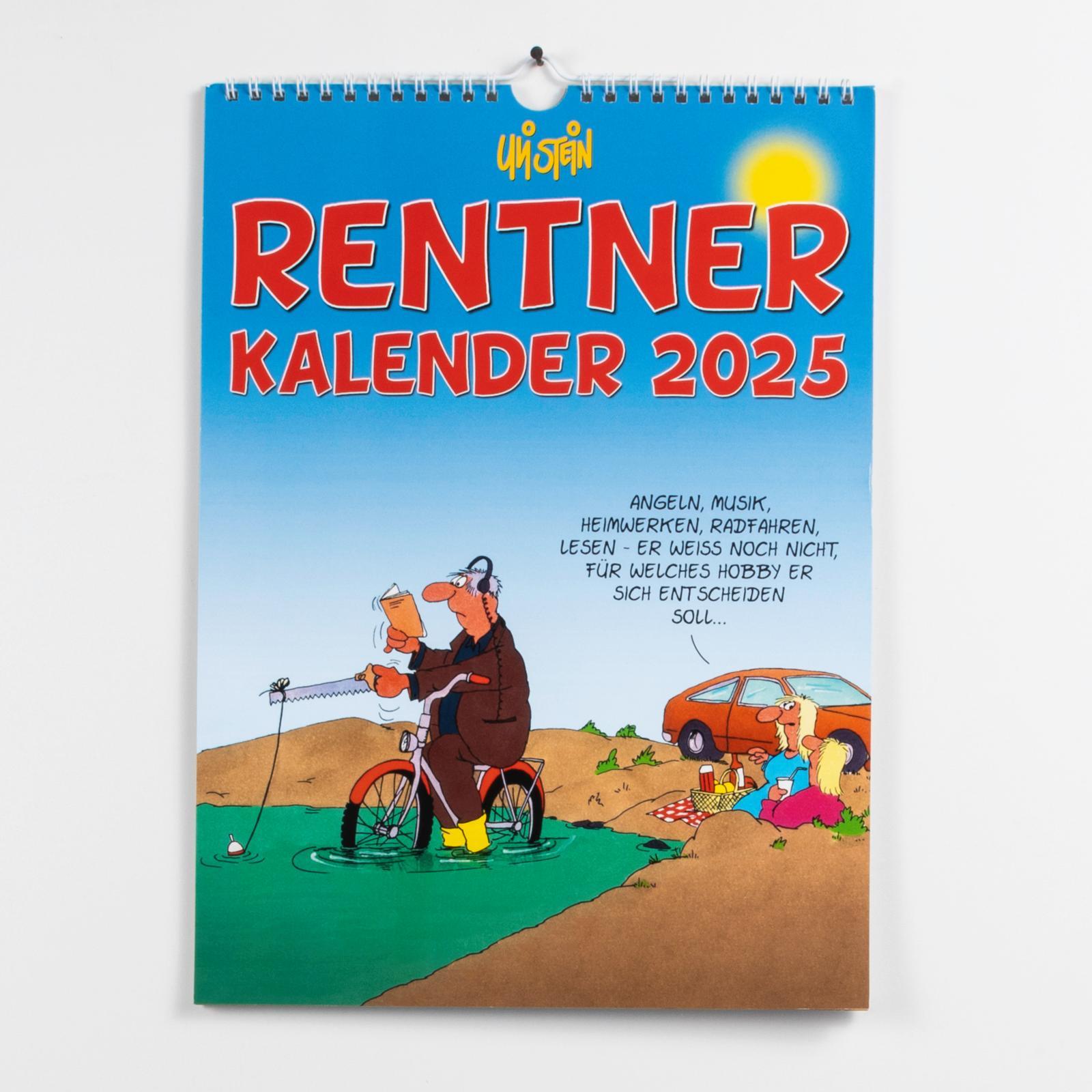 Uli Stein Rentnerkalender 2025: Monatskalender für die Wand