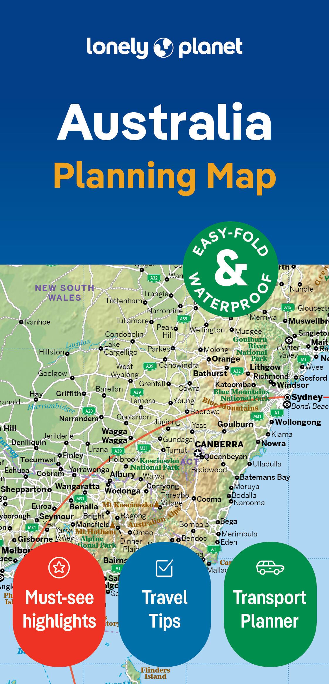 Lonely Planet Australia Planning Map