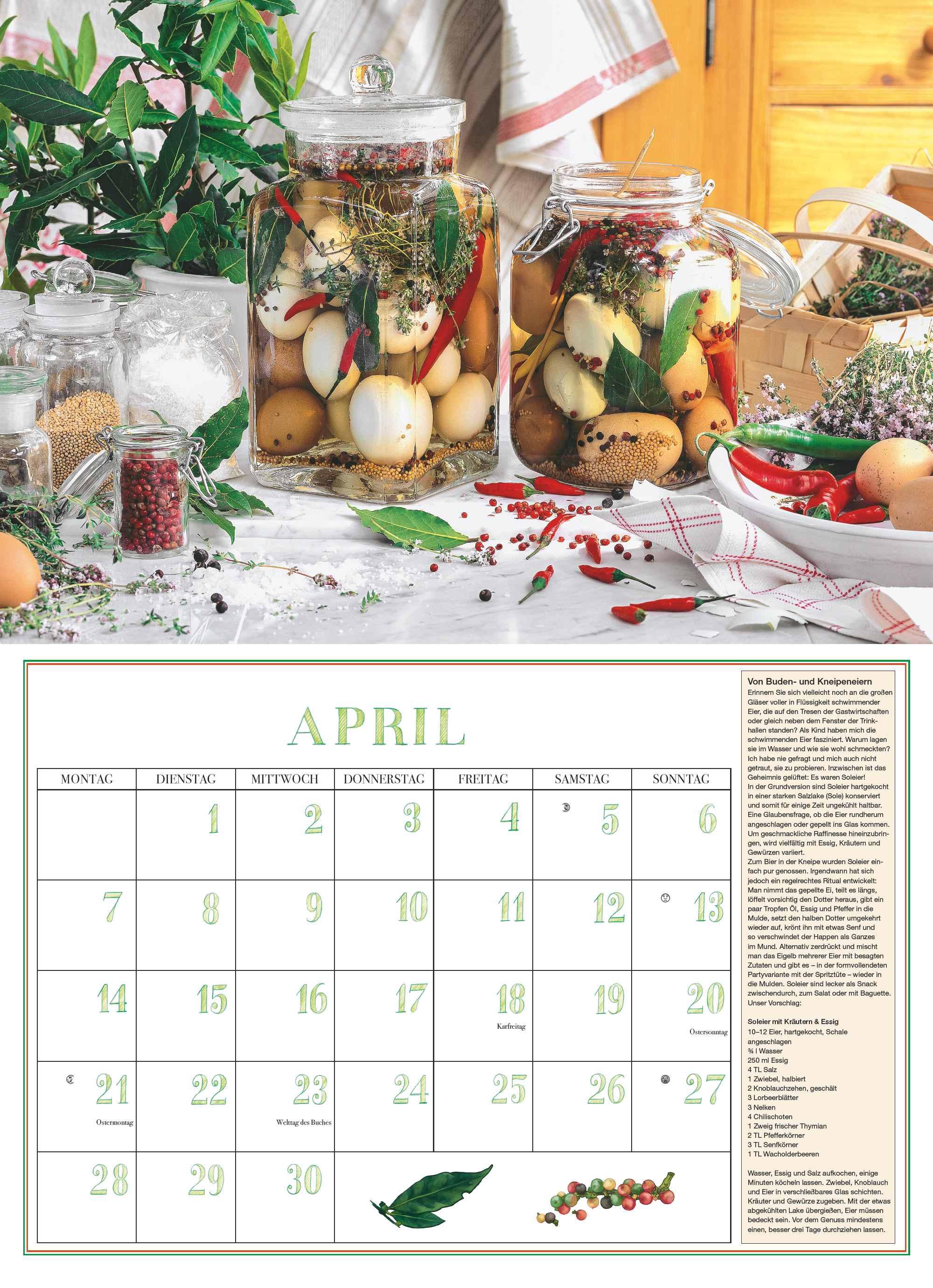 DUMONTS Aromatische Kräuter 2025 - Broschürenkalender - Wandkalender - mit Rezepten und Texten - Format 42 x 29 cm