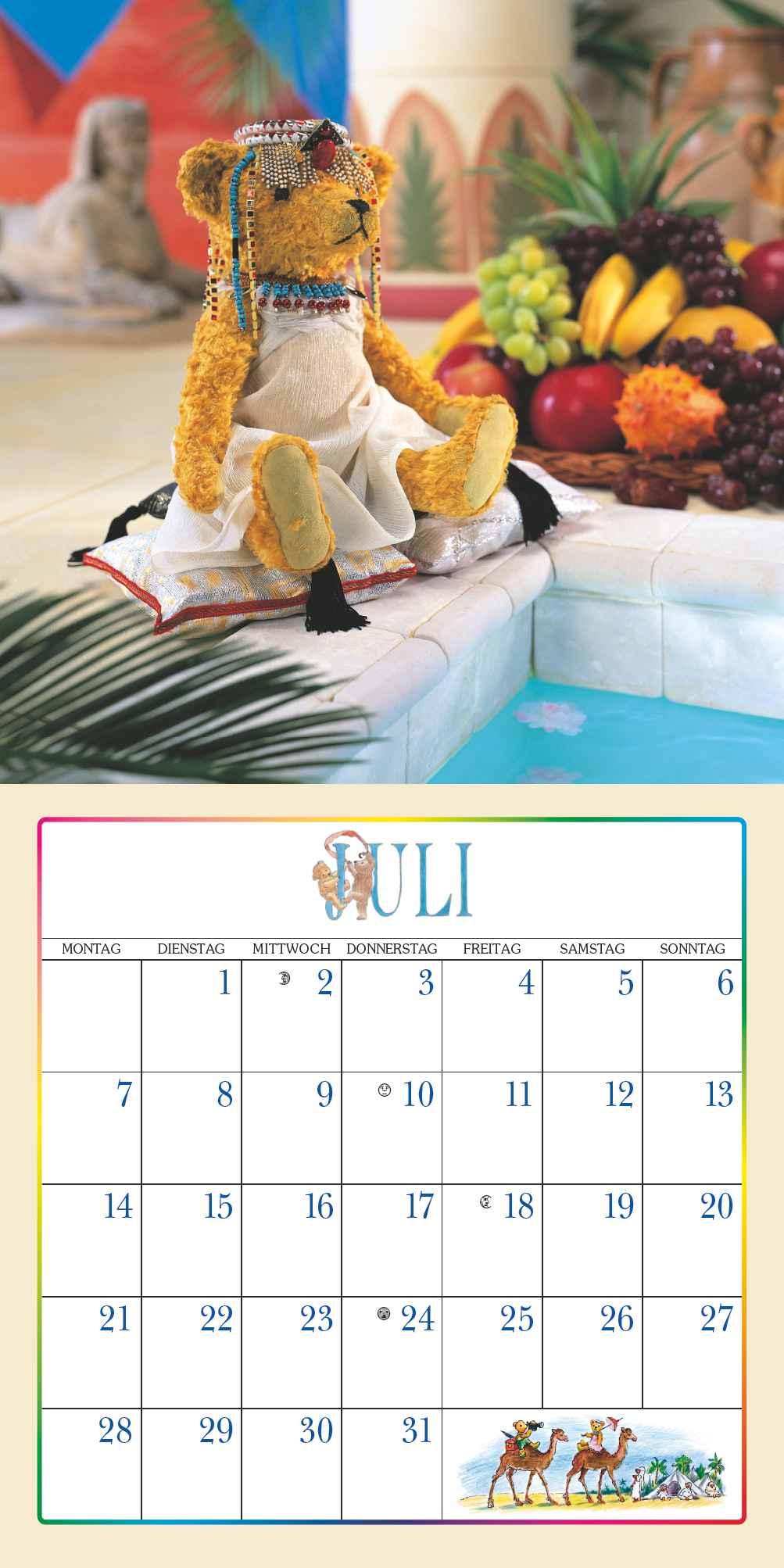 Der Teddybär 2025 - Broschürenkalender - Wandkalender - Format 30 x 30 cm