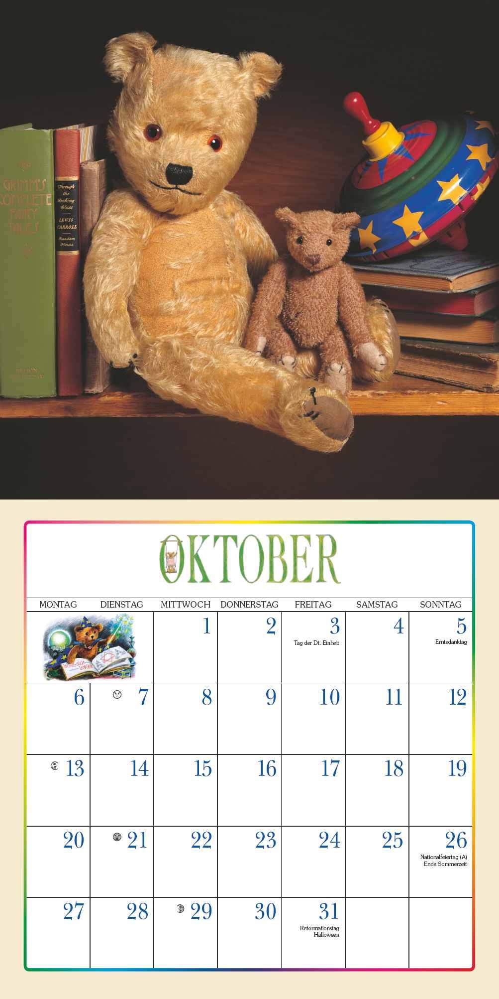 Der Teddybär 2025 - Broschürenkalender - Wandkalender - Format 30 x 30 cm