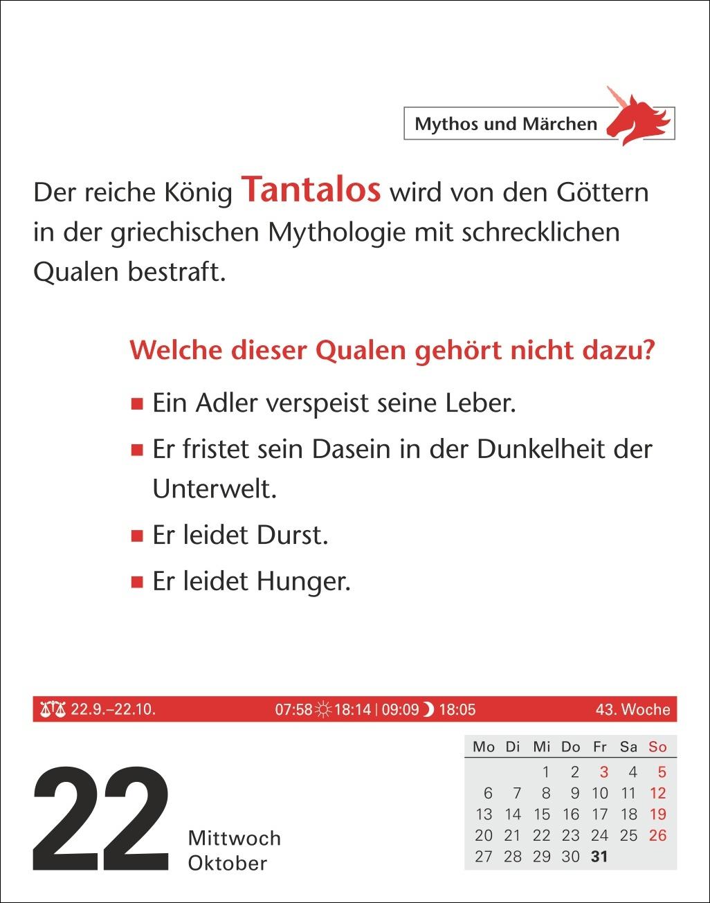 Duden Allgemeinbildung Tagesabreißkalender 2025 - Wissen und Quizzen