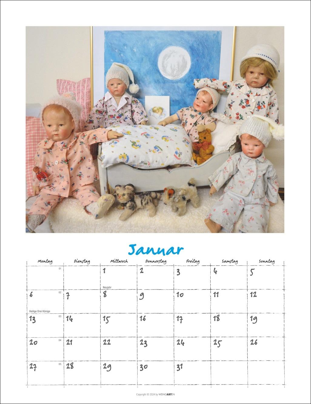 Käthe Kruse Puppen Kalender 2025