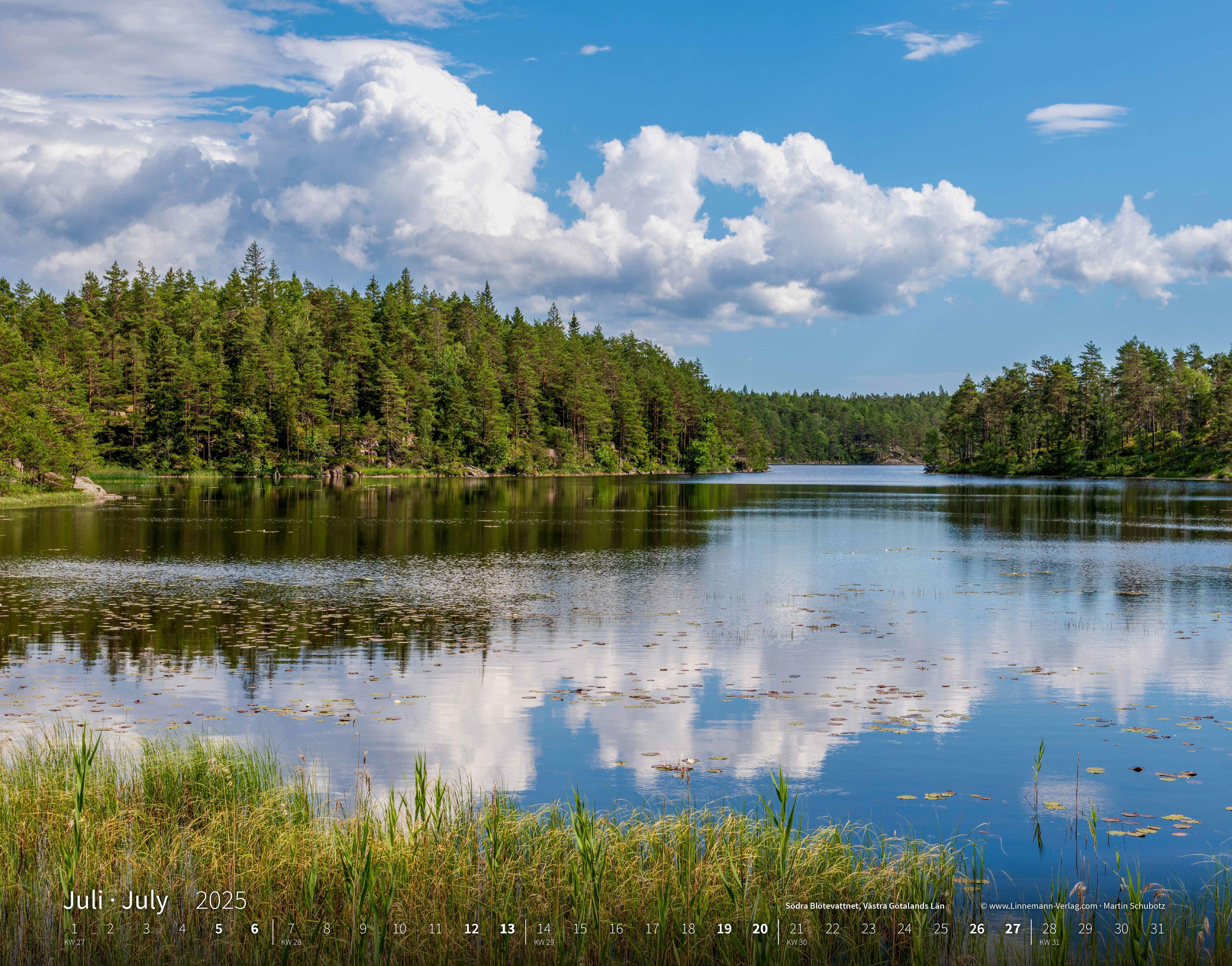 Schweden 2025 Großformat-Kalender 58 x 45,5 cm