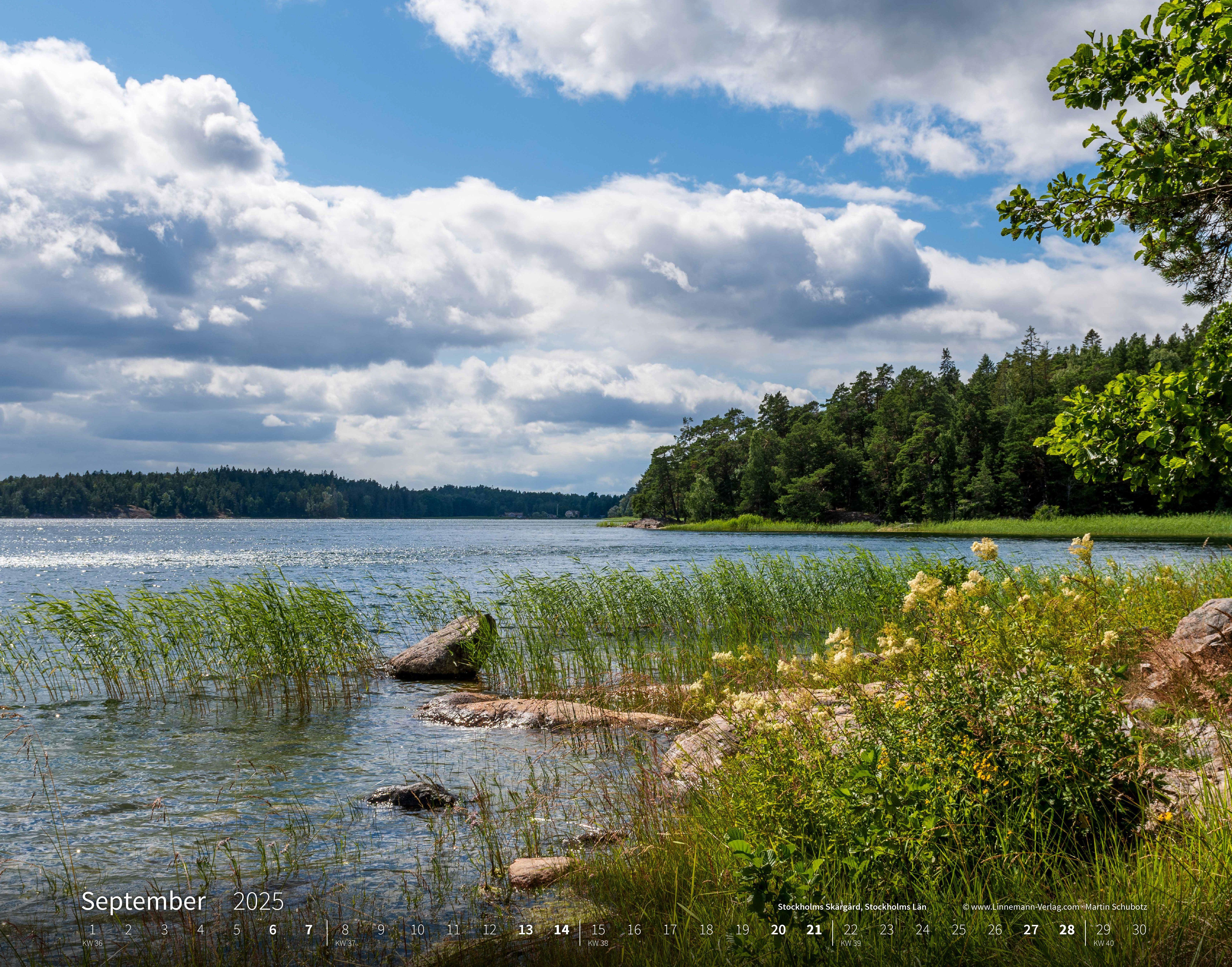 Schweden 2025 Großformat-Kalender 58 x 45,5 cm