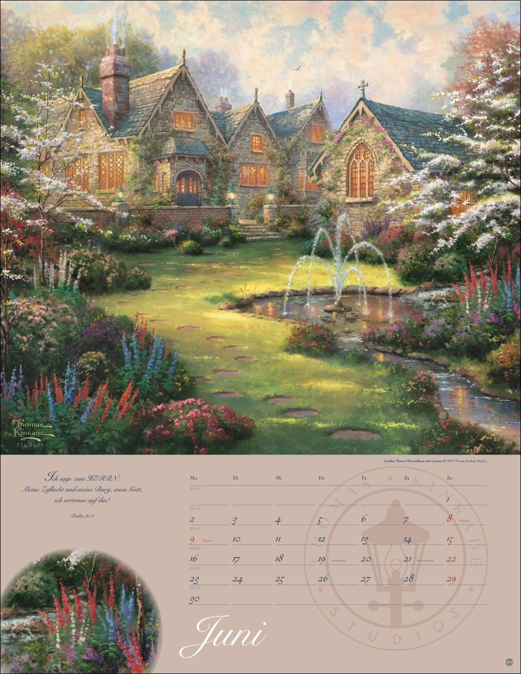 Thomas Kinkade: Land im Licht Kalender 2025