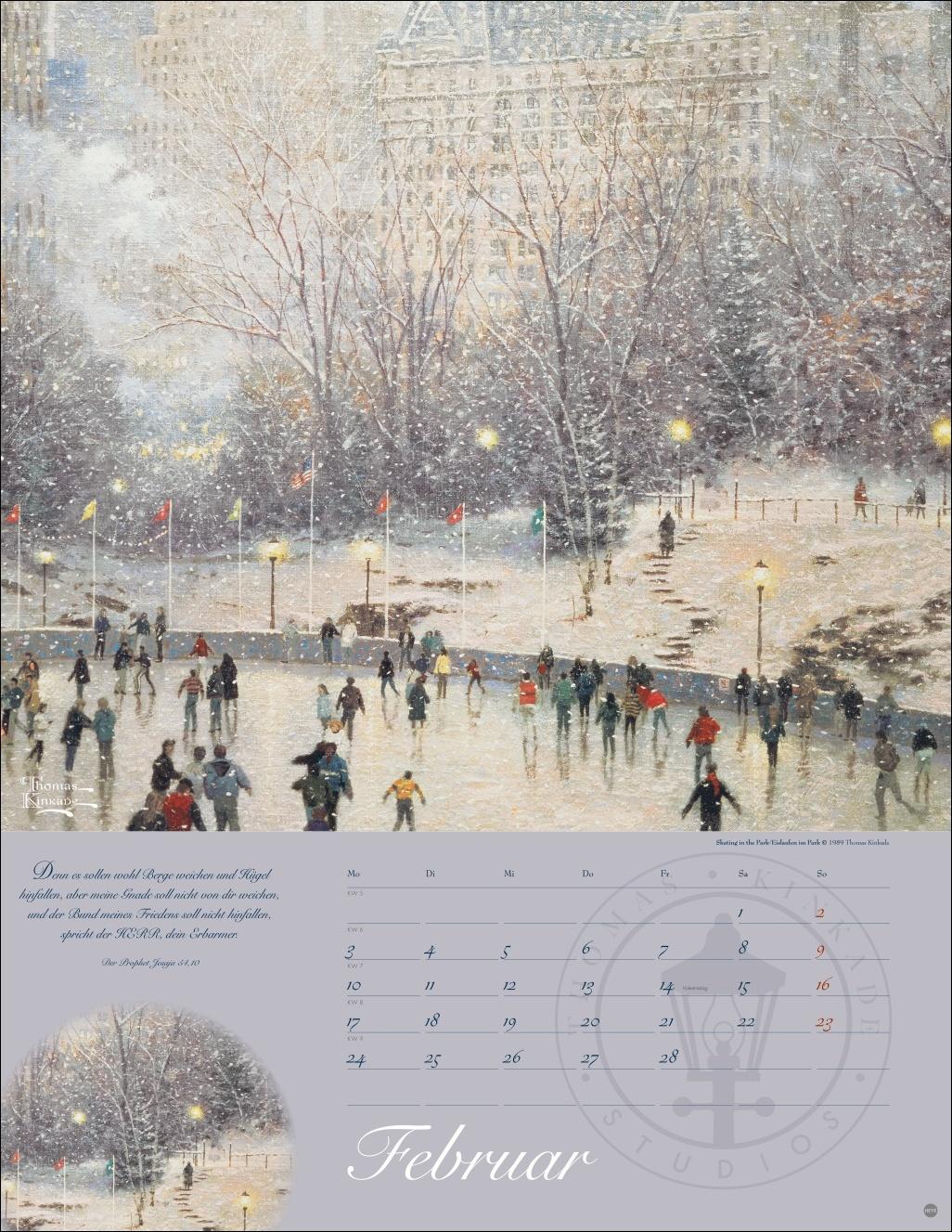 Thomas Kinkade: Land im Licht Kalender 2025