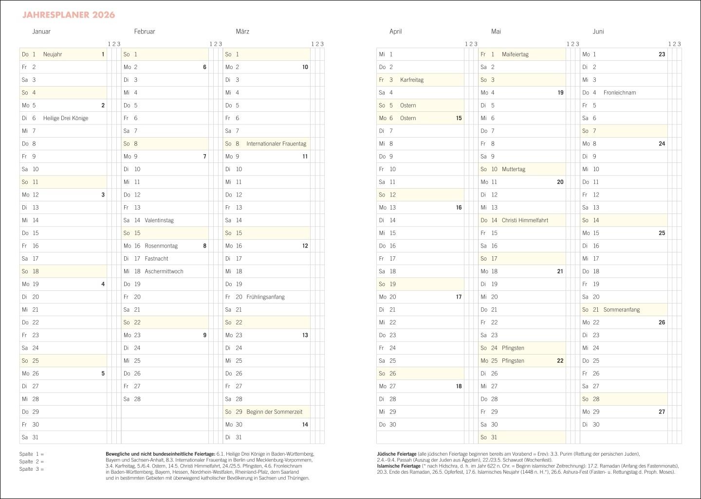 Lady Terminkalender A6 2025