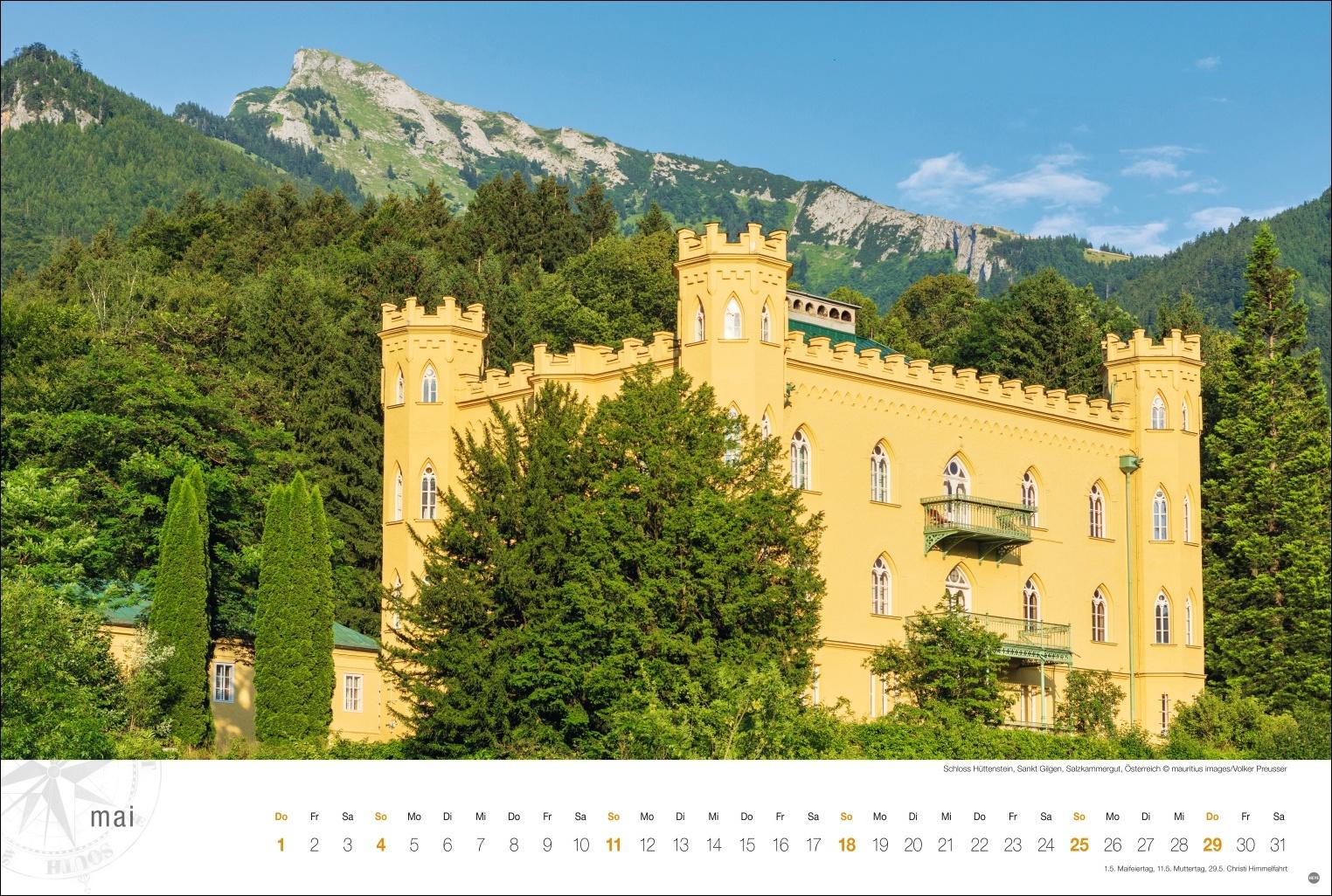 Österreich Globetrotter Kalender 2025 - Von weiter Bergwelt und klaren Seen