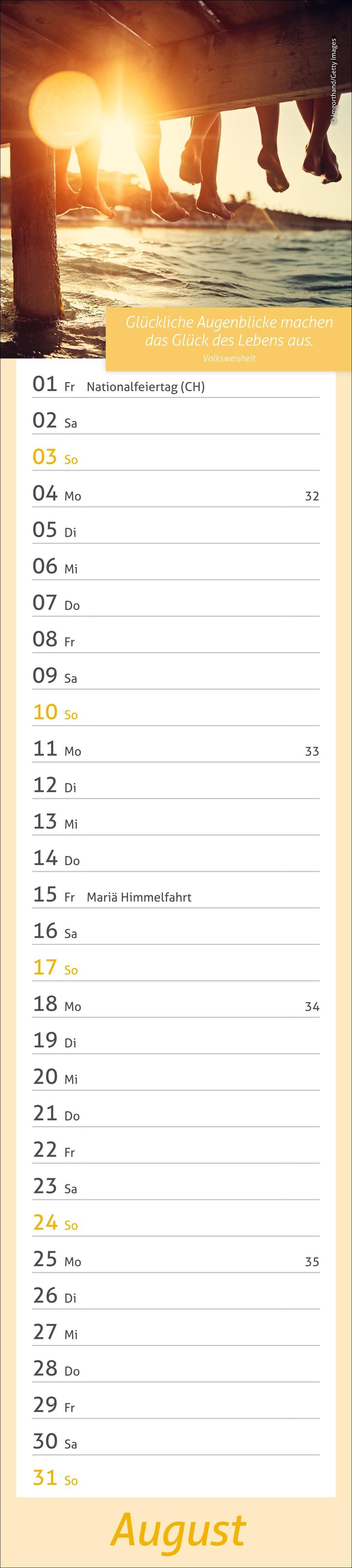 Tage voller Glück Langplaner 2025