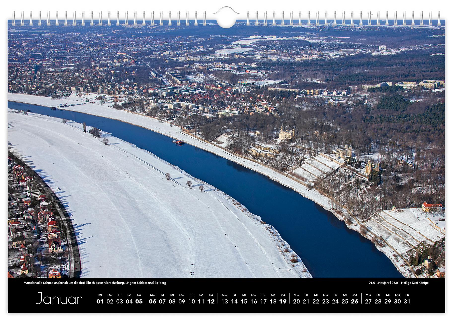 Kalender Dresden Luftaufnahmen 2025