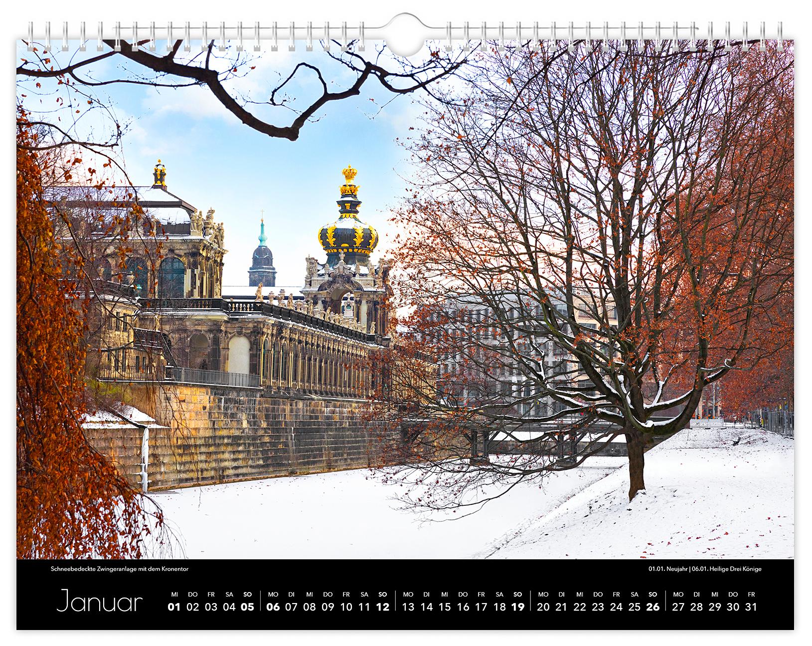 Kalender Dresden Elbflorenz 2025