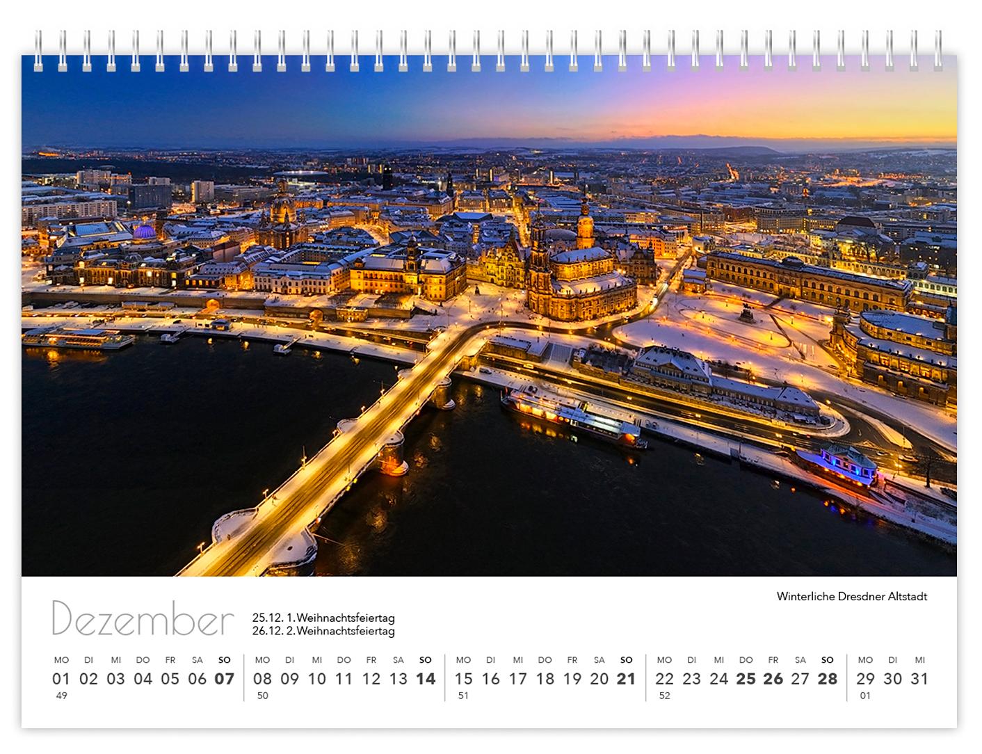 Kalender Dresden Elbflorenz kompakt 2025