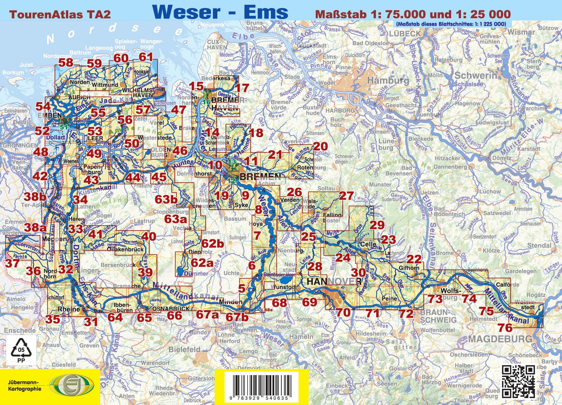 TourenAtlas TA2 Weser-Ems