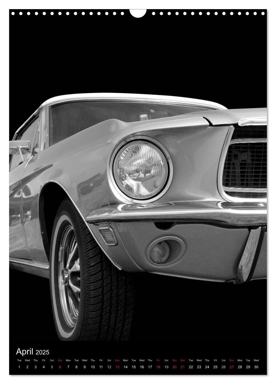 Classic Car Special - Wild Pony (Wall Calendar 2025 DIN A3 portrait), CALVENDO 12 Month Wall Calendar