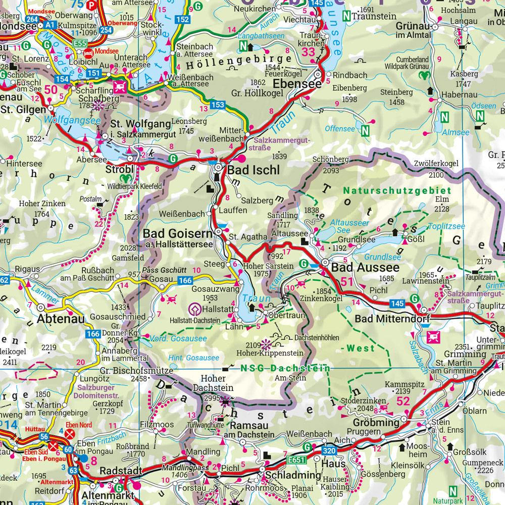 Österreich, Straßenkarte 1:500.000, freytag & berndt