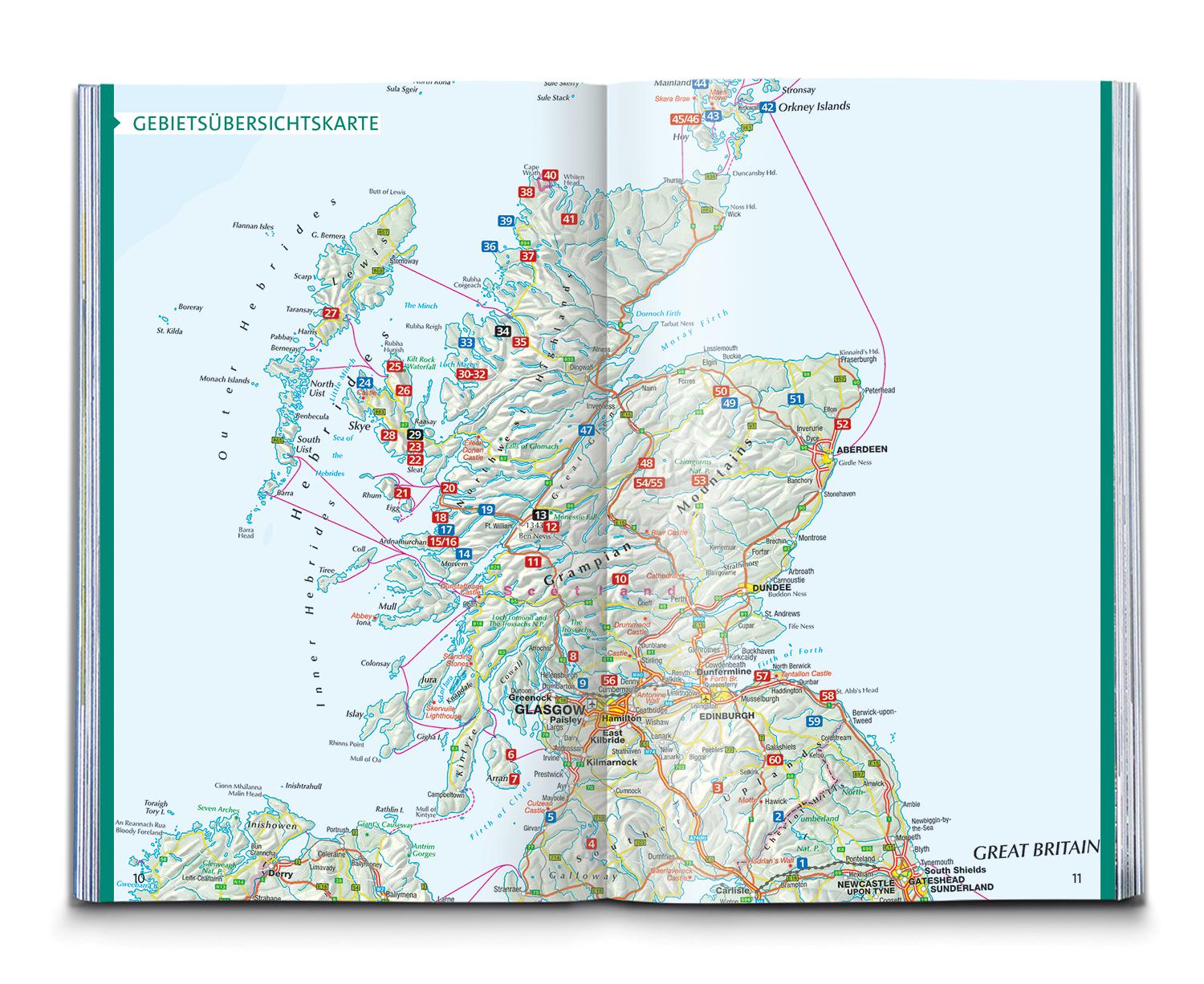 KOMPASS Wanderführer Schottland, Wanderungen an den Küsten und in den Highlands 60 Touren mit Extra-Tourenkarte