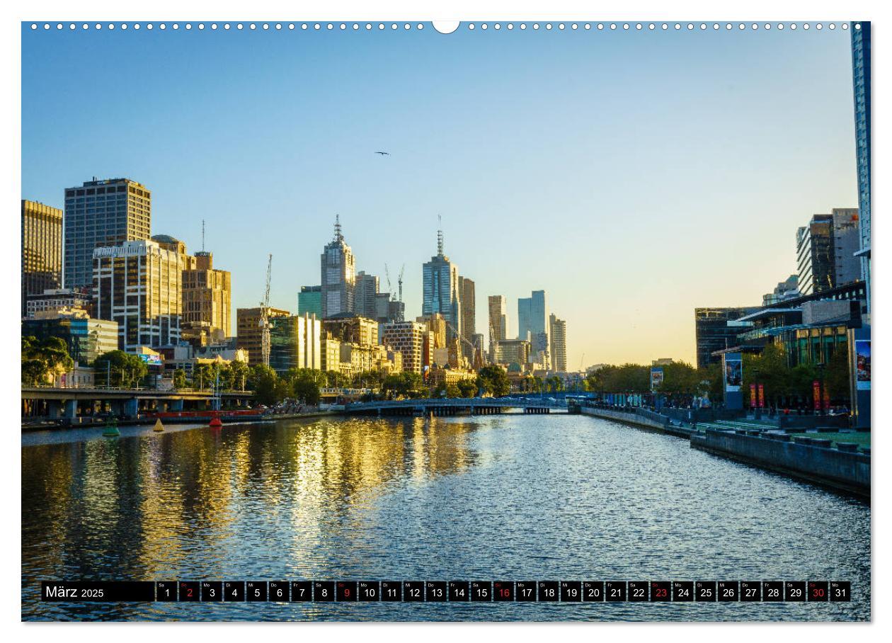 Metropolen der Welt - Melbourne (Wandkalender 2025 DIN A2 quer), CALVENDO Monatskalender