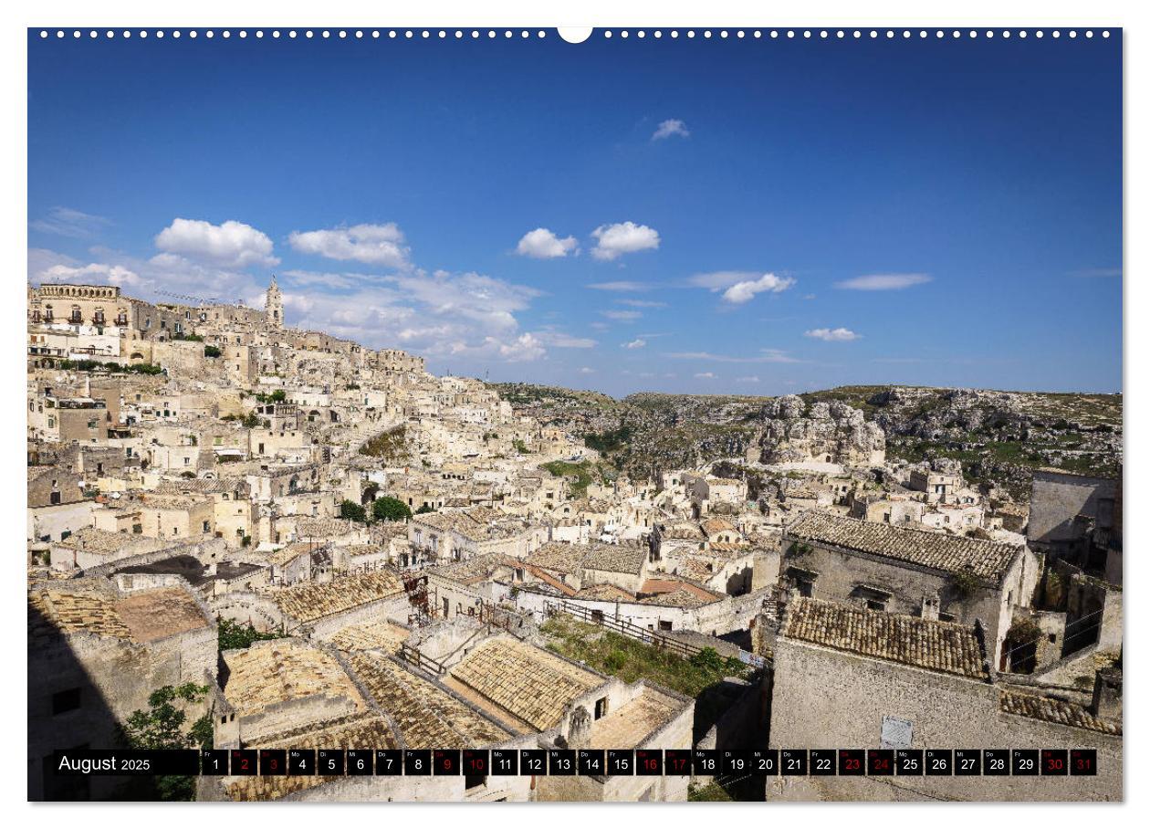 Matera - Königin der Höhlenstädte (hochwertiger Premium Wandkalender 2025 DIN A2 quer), Kunstdruck in Hochglanz