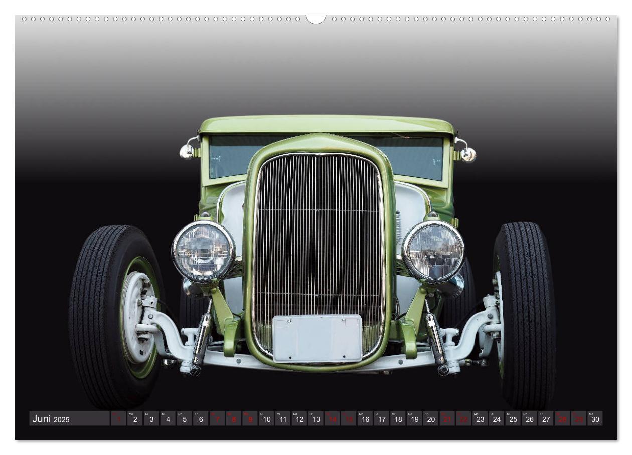 Hot Rod Style - kultig und legendär (hochwertiger Premium Wandkalender 2025 DIN A2 quer), Kunstdruck in Hochglanz