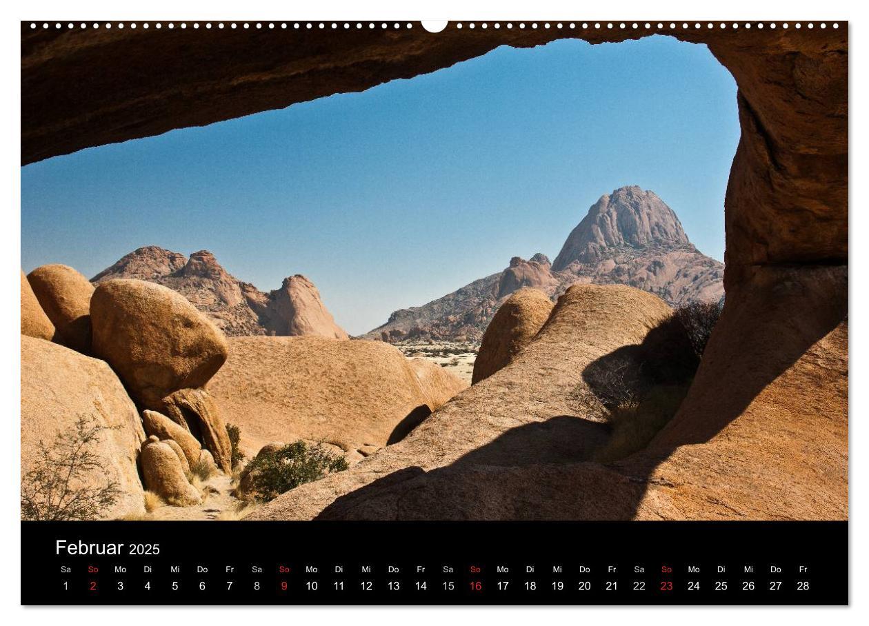 Namibia (Wandkalender 2025 DIN A2 quer), CALVENDO Monatskalender