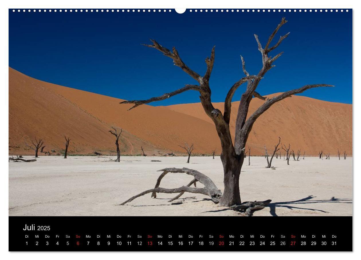 Namibia (Wandkalender 2025 DIN A2 quer), CALVENDO Monatskalender