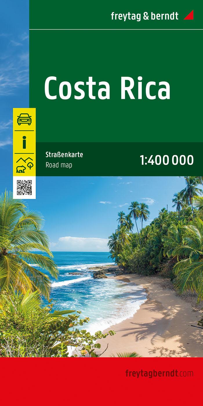 Costa Rica, Straßenkarte, 1:400.000